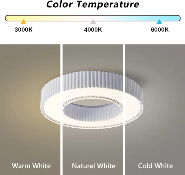 BRILAGI - stmievateľné stropné svietidlo LUMIX LED/48 W/230 V 3000–6000 K biela, priemer 50 cm + diaľkové ovládanie
