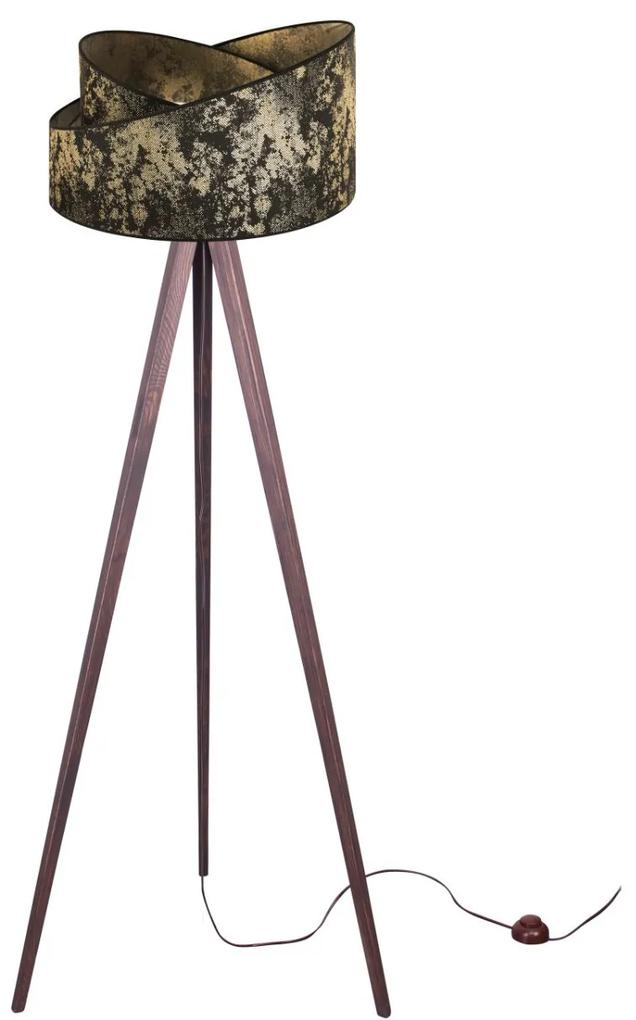 Stojacia lampa Werona, 1x textilné tienidlo so vzorom (výber zo 7 farieb), (výber zo 6 farieb konštrukcie)