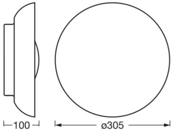 Ledvance - Stropné svietidlo ORBIS MILAN 2xE27/10W/230V biela