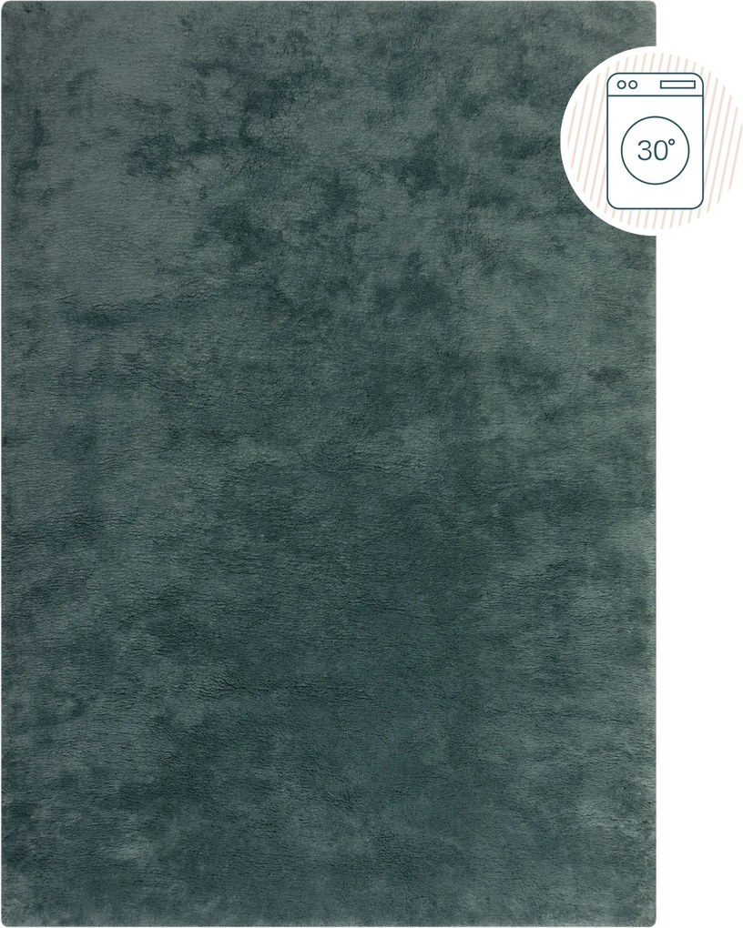 Flair Rugs, Kusový koberec Faroe Faux Fur Blue, 160x230, modrá, obývacia izba