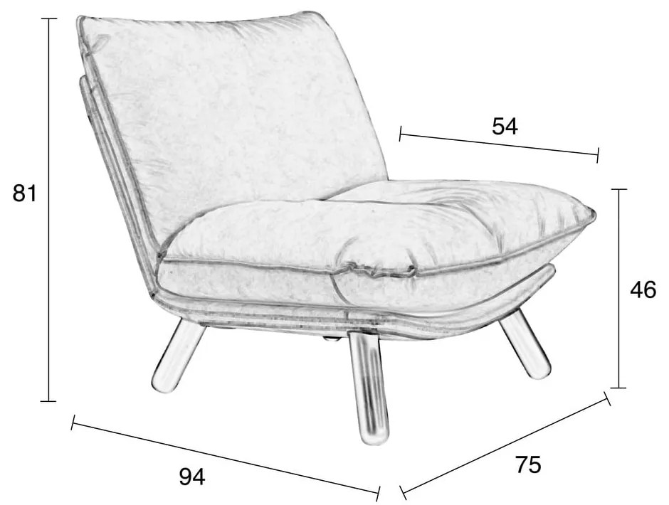 Sivé kreslo Zuiver Lazy Sack