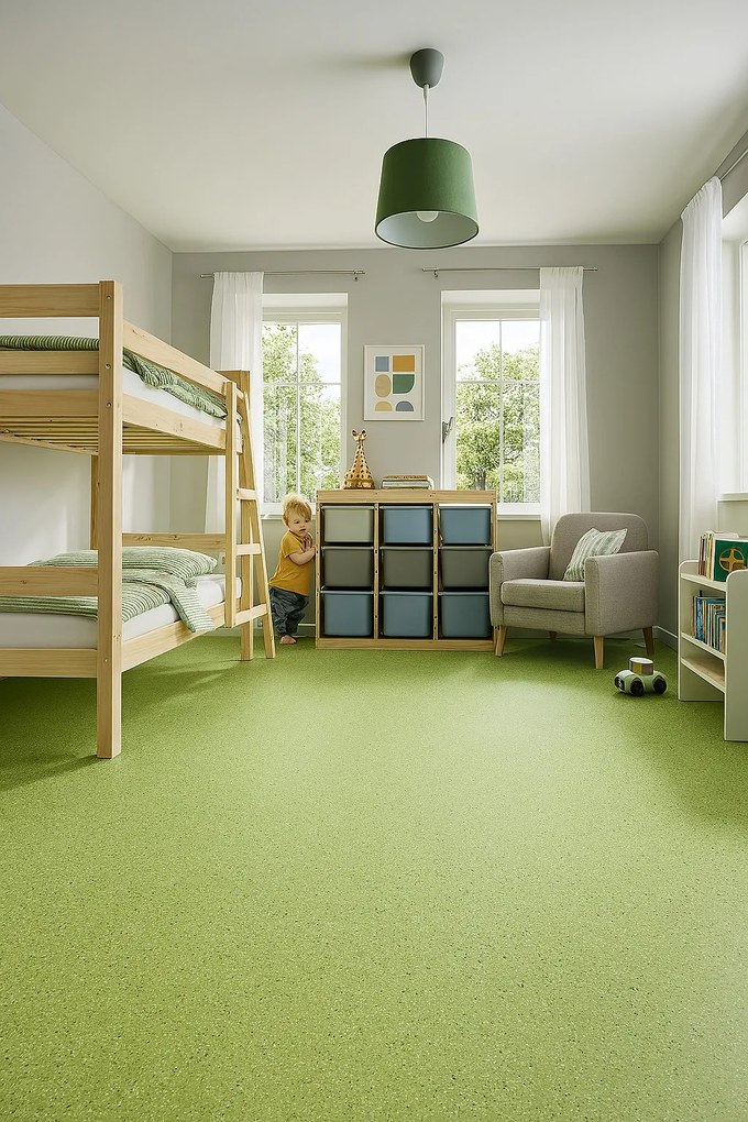 PVC podlaha - lino Master X 2973, na mieru, šíře 4m, zelená, pvc, chodba / predsieň, Beaulieu International Group