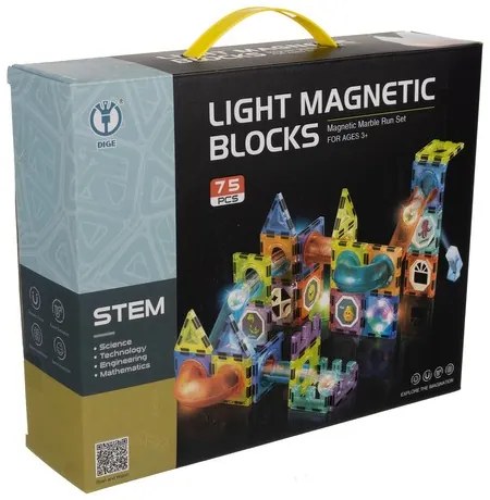 Magnetické bloky 75 ks Kruzzel 22684