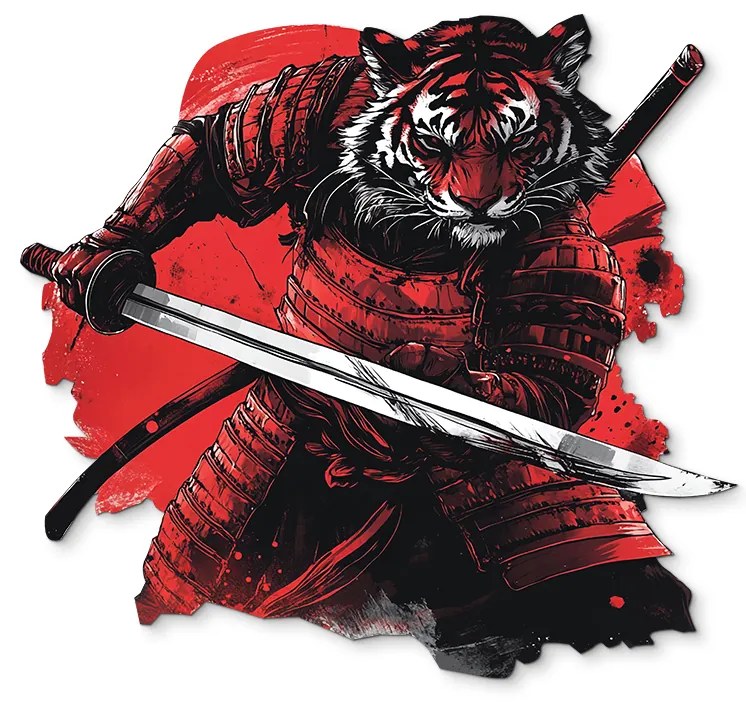 drevko | Obraz na stenu Tiger bojovník 45 x 485 cm