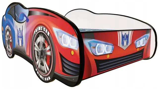 TOP BEDS Detská auto posteľ Racing Car Hero - Prime Car LED 140cm x 70cm - 5cm