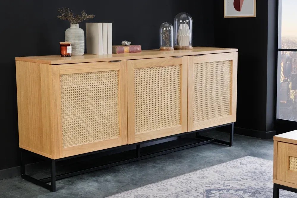 Invicta Interior -  Dizajnový príborník VIENNA LOUNGE 160 cm, dub,  prírodný