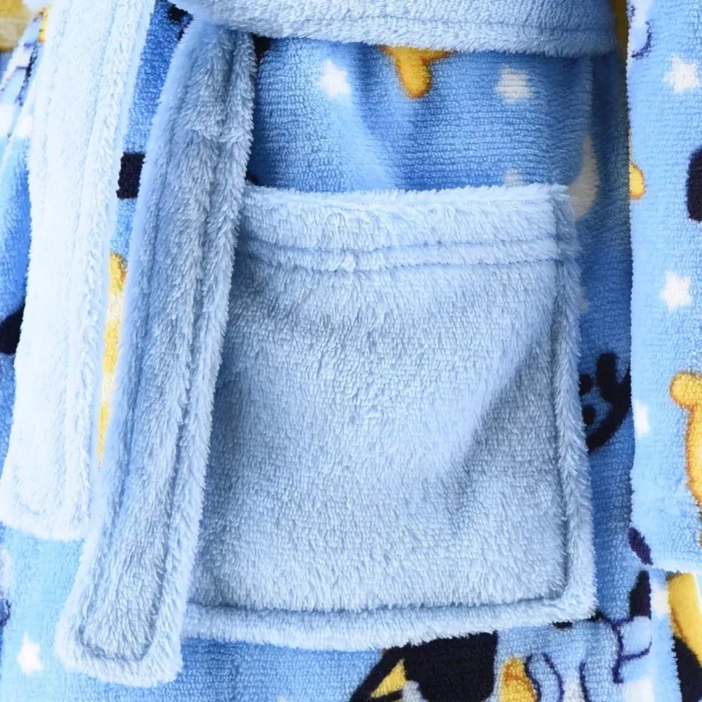 Detský fleece župan s kapucňou Bluey, EU 98