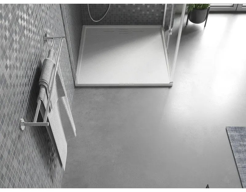 Mexen Amon, SMC štvorcová sprchová vanička 80 x 80 cm, biela, 4F108080