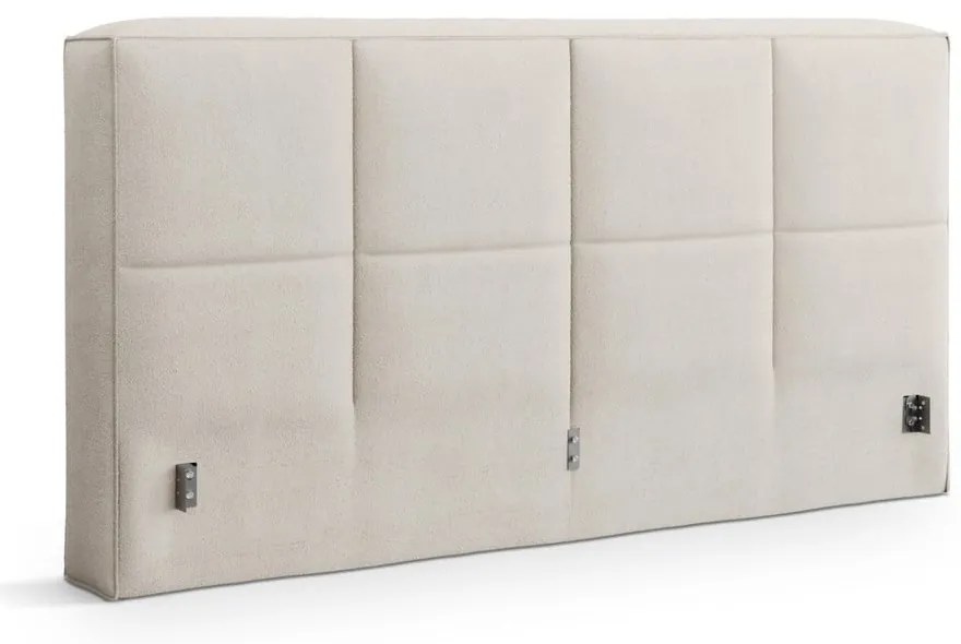 Krémovobiele čalúnené čelo postele 209x100 cm Darren – Micadoni