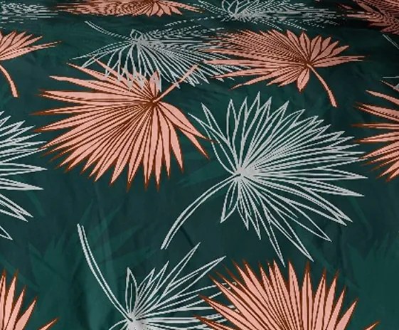 Bavlnené obliečky Homa TORRY GREEN 3-dielna sada 140x200 cm