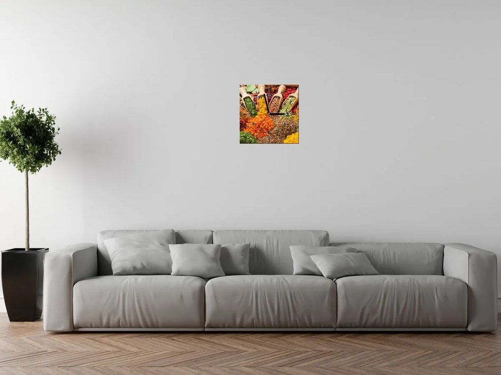 Gario Obraz s hodinami Festival korenín Rozmery: 30 x 30 cm