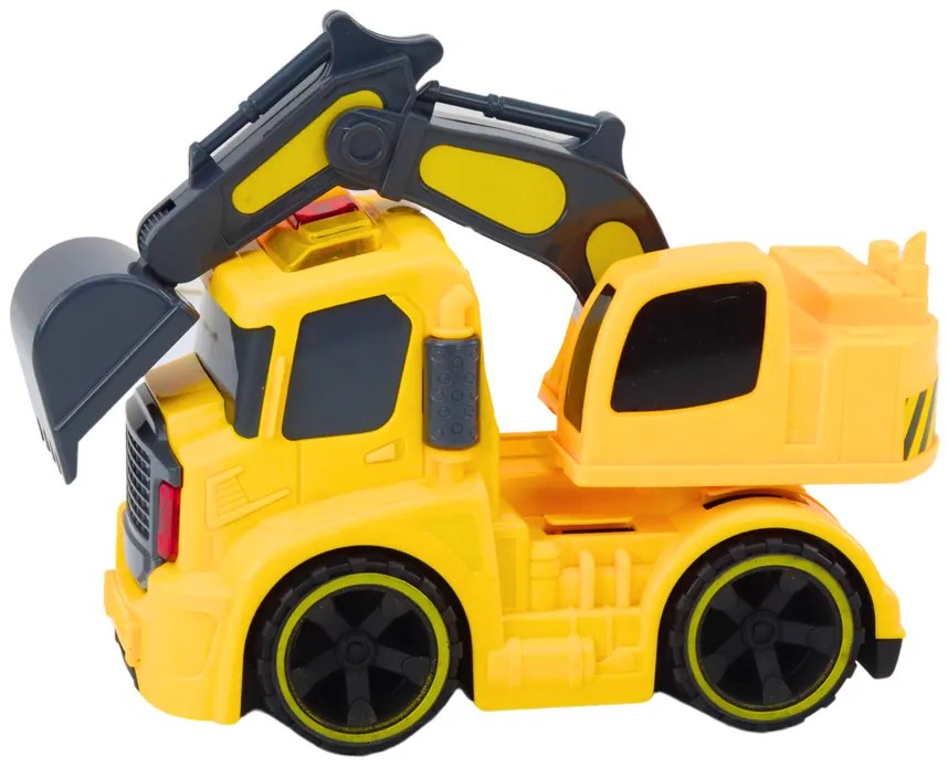 LEAN TOYS Bager, zvuky, svetlá – žltá