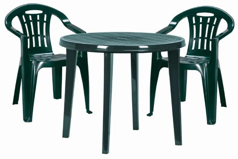Keter Plastová stolička  Mallorca tmavo zelená