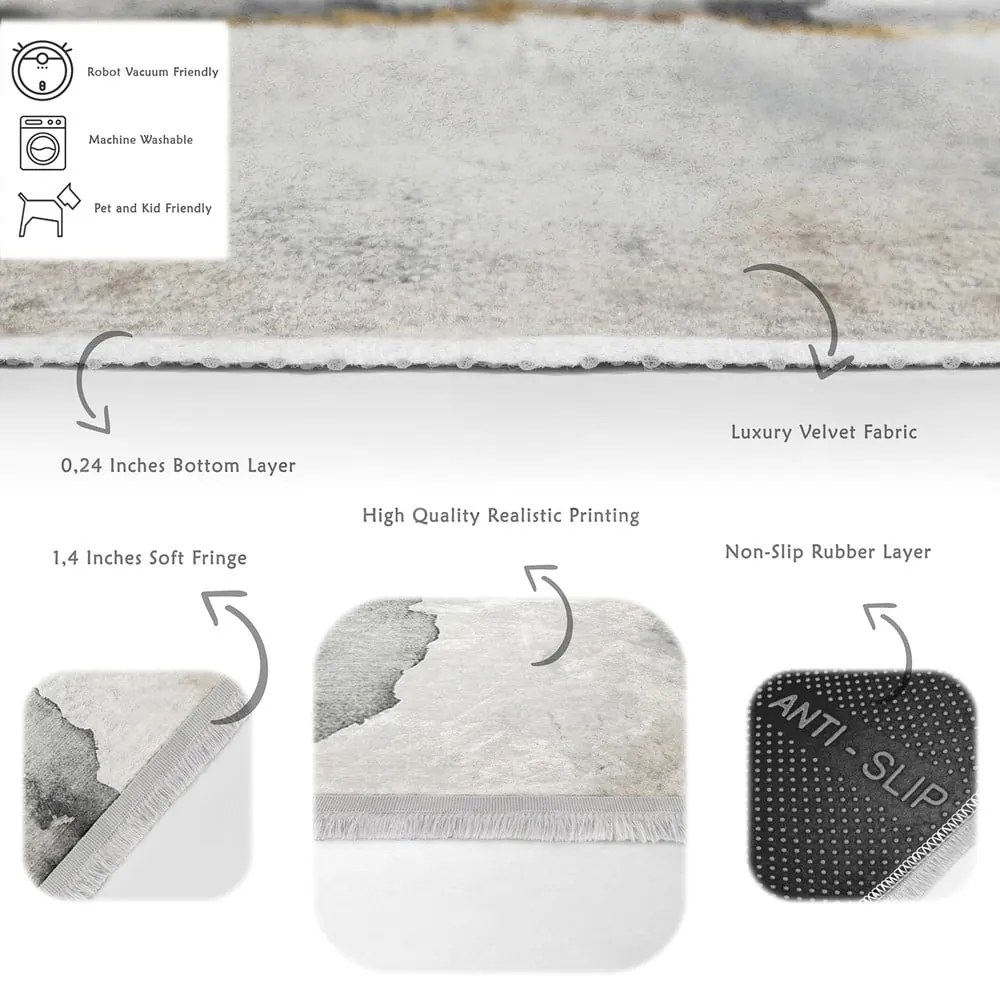 Sivý koberec 160x230 cm - Mila Home