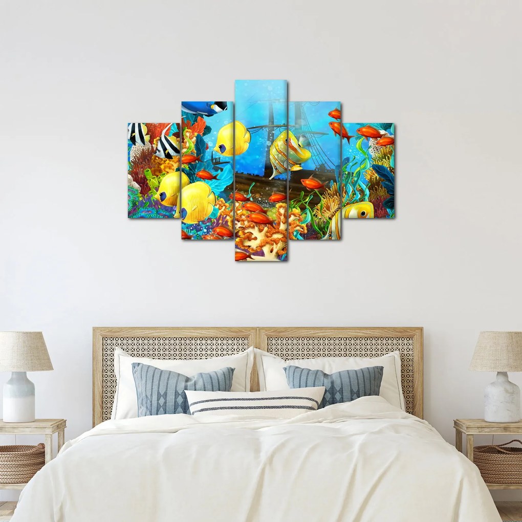 Obraz - Farebný koralový útes (150x105 cm)