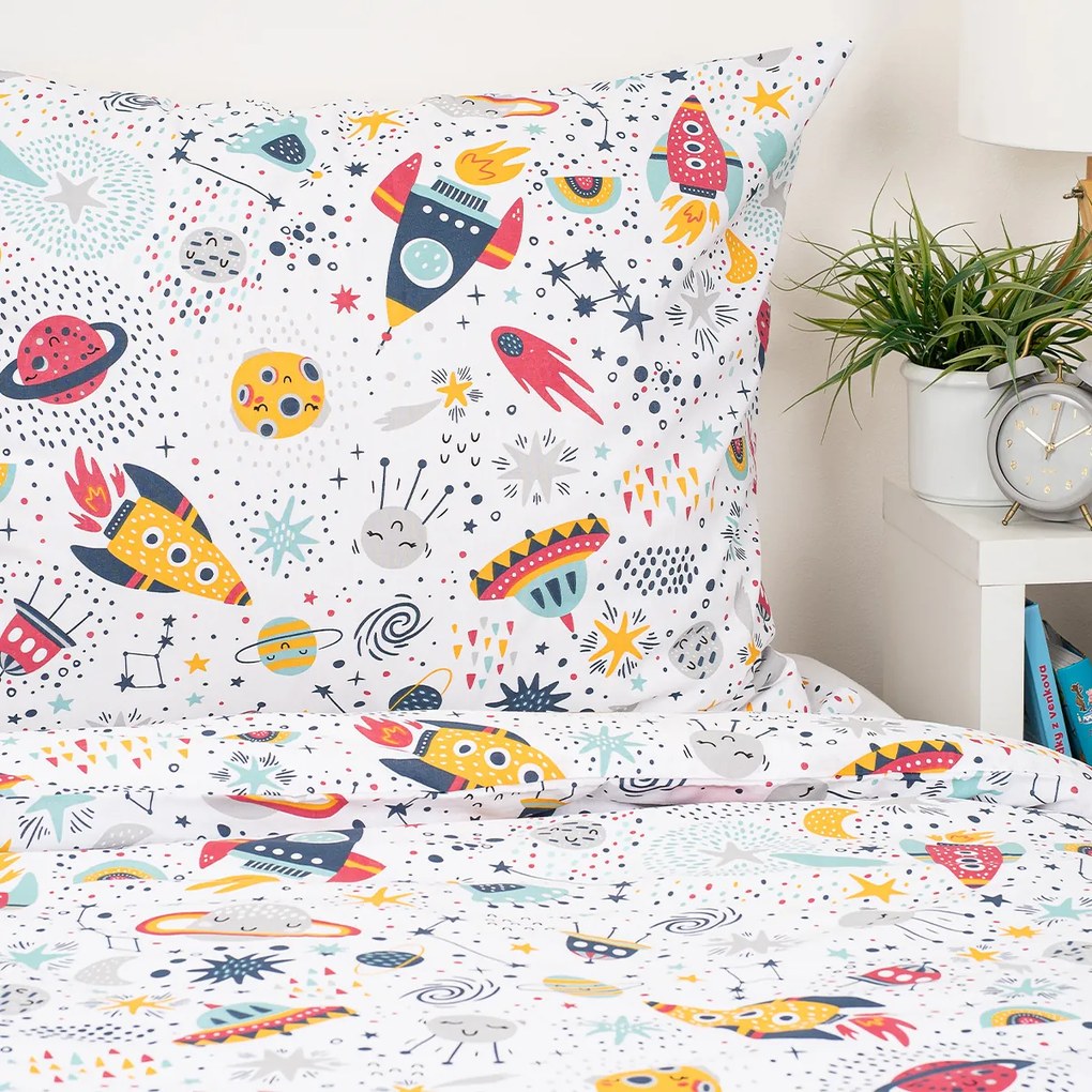 4Home Detské bavlnené obliečky Cosmic Adventure, 140 x 200 cm, 70 x 90 cm