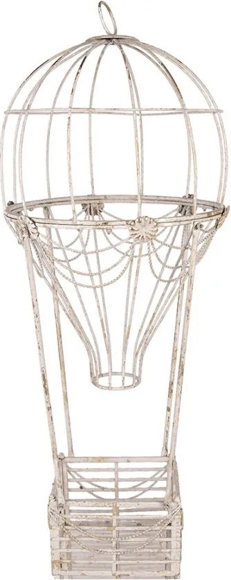 Decorative Figurine Hot Air Balloon ? 31x82 Cm White Metal - ? 31*82 cm