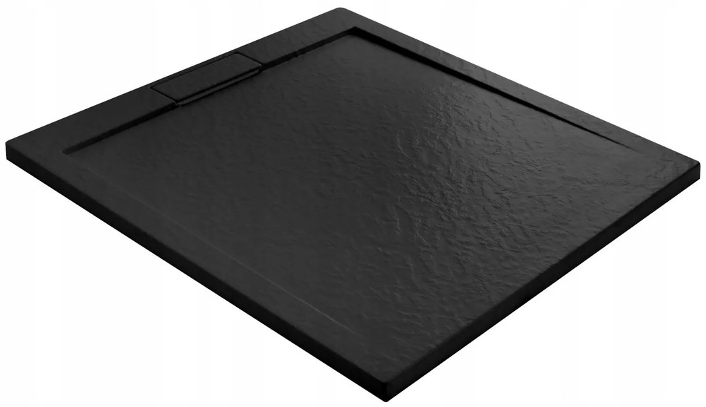 Rea Grand Black, obdĺžniková sprchová vanička 100x80x3,5 cm, REA-K4593