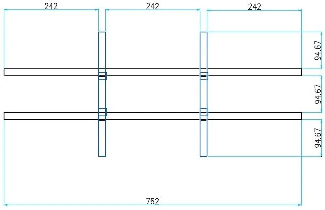 Triediaci regál s dverami PRIMO WHITE, 800 x 420 x 1781 mm, 9 priehradok, biela
