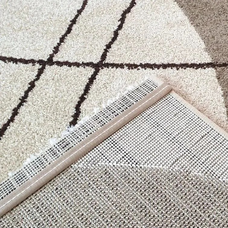 Spoltex, Kusový koberec Achat 550 Dark beige, 160x230, hnedá, obývacia izba