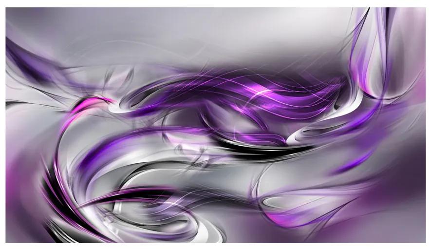 Artgeist Fototapeta - Purple Swirls II Veľkosť: 490x280, Verzia: Samolepiaca