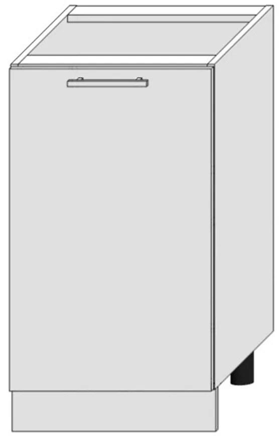 Skrinka do kuchyne Bono D40 Pl Biela Alaska/Biely