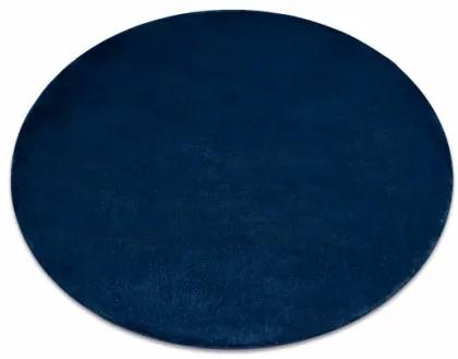 Protišmykový koberec POSH kruh Shaggy navy granát, plyš