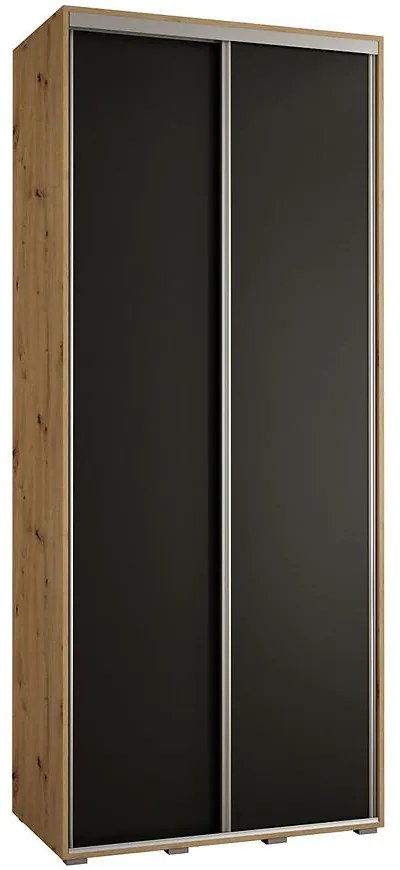 Skriňa 45 Canaris 1 100 artisan/čierna/silver