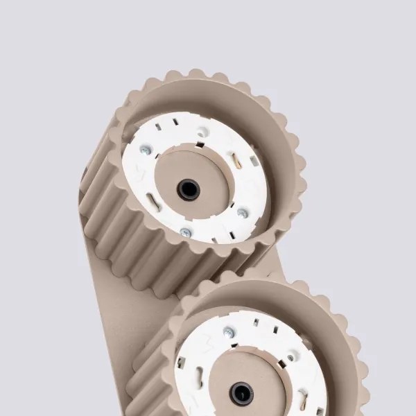 Sollux  SL.1818 - Bodové svietidlo AURA 2xGX53/10W/230V taupe