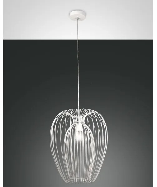 Fabas Luce 3677-45-102 - Luster na lanku CAMP 1xE27/40W/230V biela