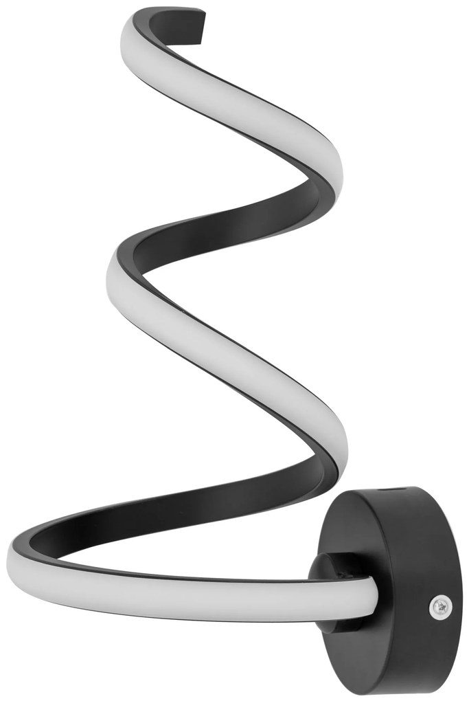 Toolight - LED nástenná lampa SPRING UP APP829-W, čierna matná, OSW-09181