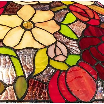 Lampa Tiffany kolekcia BLOOM PEACOCK 501 sklíčok 60*Ø40