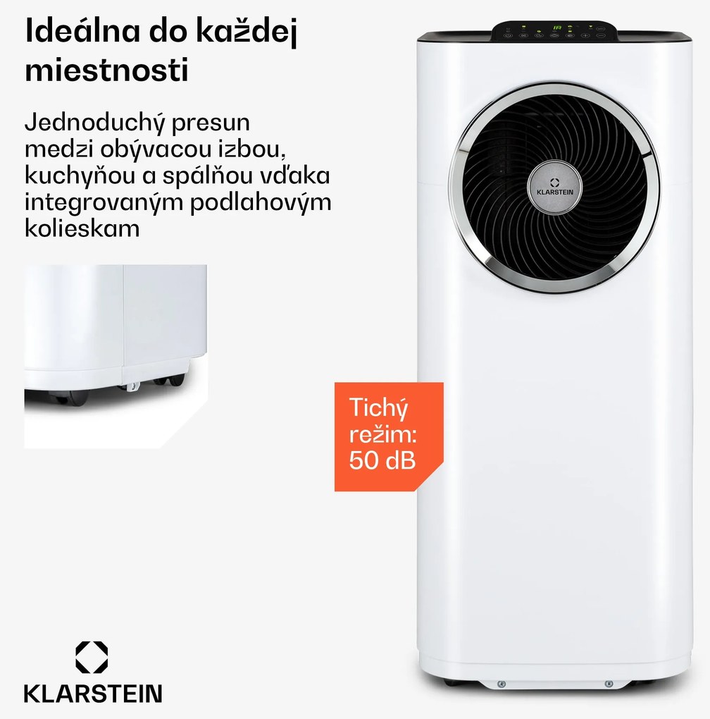 Klarstein Kraftwerk Eco Smart 11, mobilná klimatizácia 3 v 1, 11 500 BTU, diaľkové ovládanie, ovládanie pomocou aplikácie