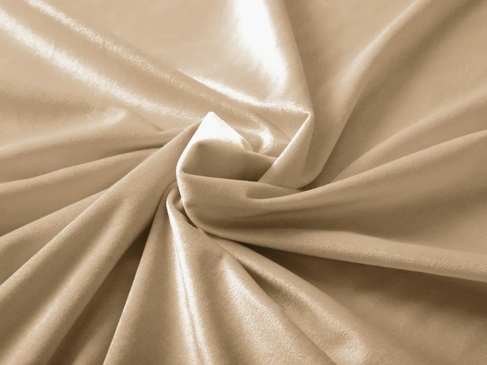 Biante Veľký zamatový štvorcový obrus Velvet Prémium SVP-006 Pieskovo béžový 180x180 cm