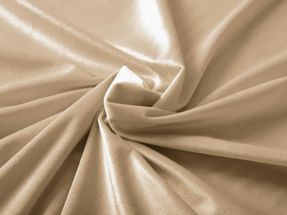 Biante Zamatový prehoz/behúň na posteľ Velvet Prémium SVP-006 Pieskovo béžový 60x300 cm