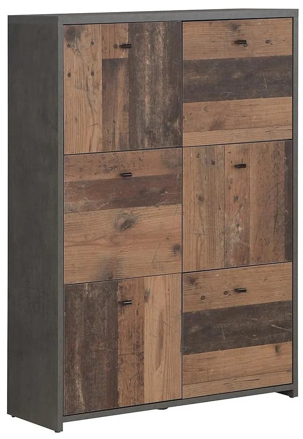 Komoda Best Chest Old Wood Vin/betón