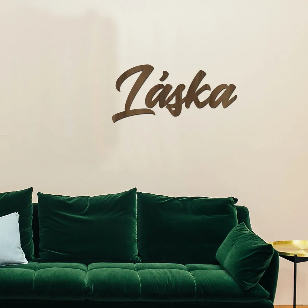 drevo zivota Drevený nápis na stenu LÁSKA Farebný vzor: Čierna, Veľkosť textu: 40x19