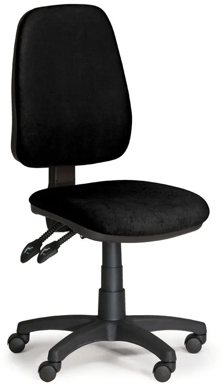 Kancelárska stolička ALEX bez podpierok rúk, čierna