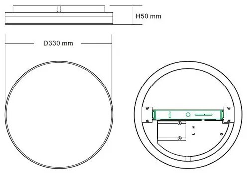 Plafond LED stropné svetlo 24W 3000K 4000K 6000K CCT 33cm