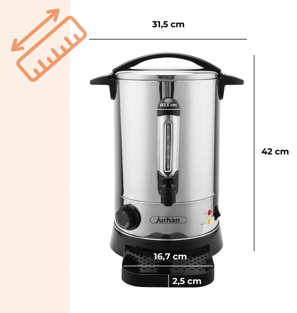 Jurhan Varič na víno/čaj COZY - 6,8l, strieborná
