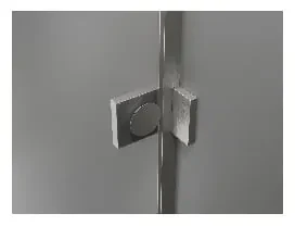 Mexen Lunar T, sklápací sprchový kút ľavý 115 x 80 cm, 8mm číre sklo, oceľový profil, 834T-115-080-97-00-L