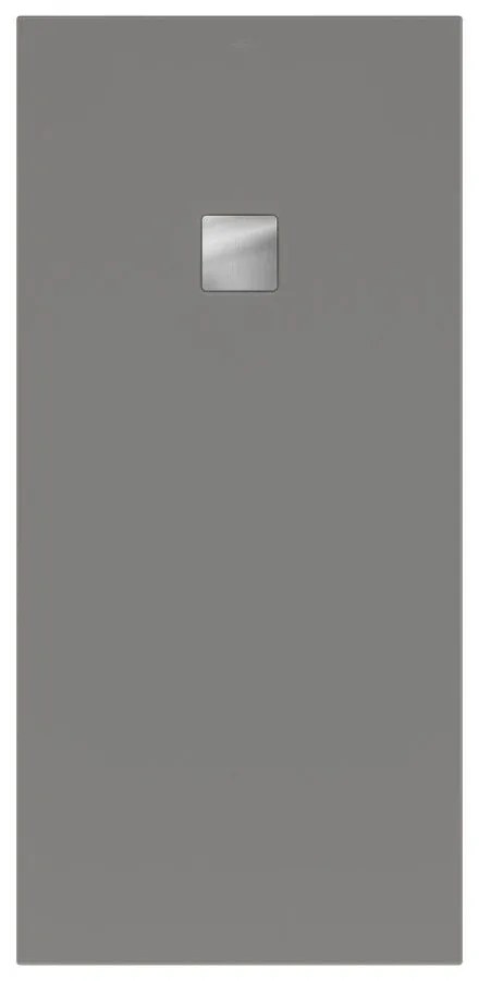 VILLEROY &amp; BOCH Planeo obdĺžniková sprchová vanička akrylátová, s technológiou RockLite, štandardný model, protišmyk (B), 1700 x 800 x 48 mm, Grey, UDA1780PLA2V-3S