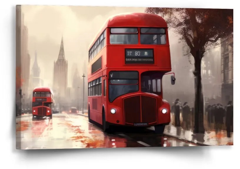 Sablio Obraz Londýn Double-decker 1 - 60x40 cm