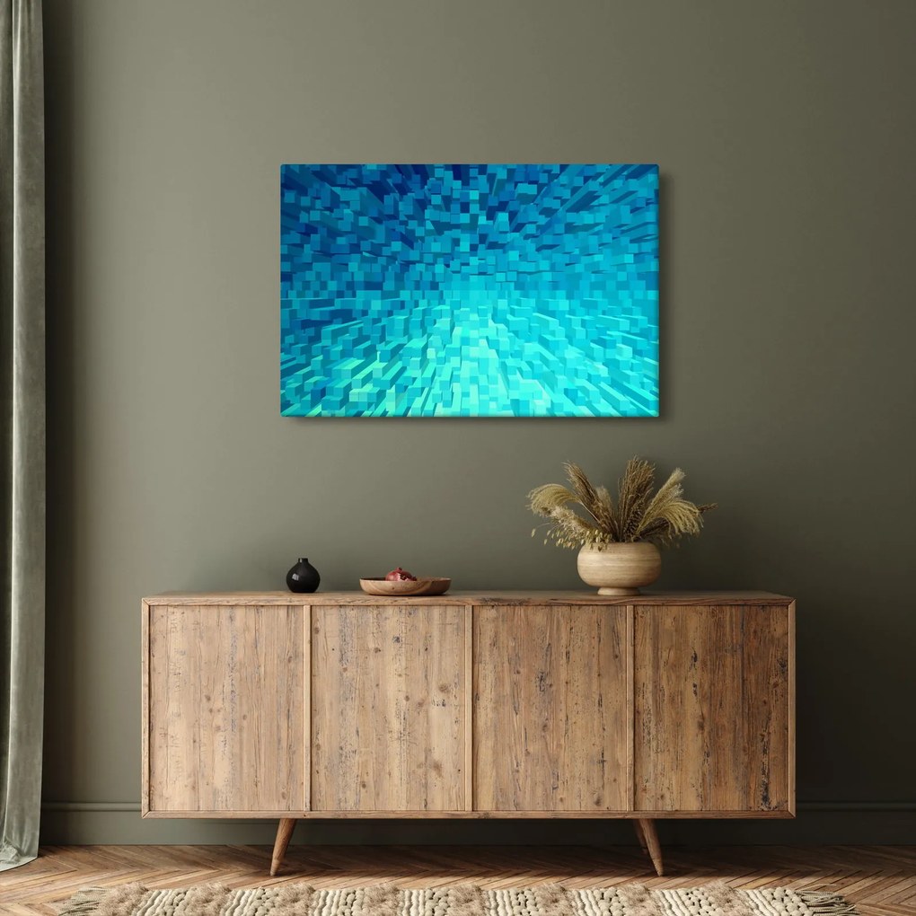 Obraz - abstraktné kocky (90x60 cm)