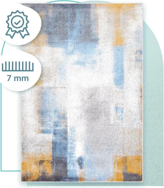 Koberec Agnella Soft Lyse sivý / popol