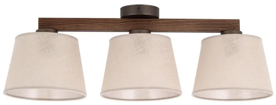 Brilagi - Prisadený luster LATTE 3xE27/15W/230V borovica/béžová