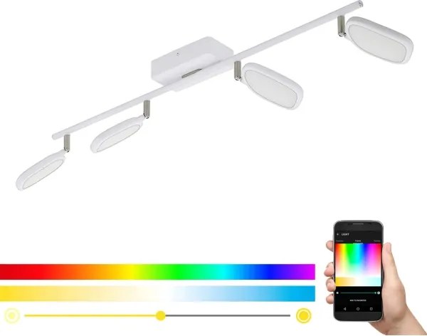 Eglo 97694 - LED RGB Bodové svietidlo PALOMBARE-C 4xLED/5W/230V