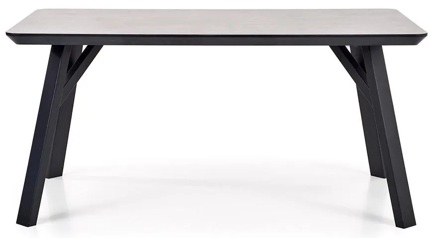 Stôl Halifax 160 Mdf/Oceľ – Beton/Čierna