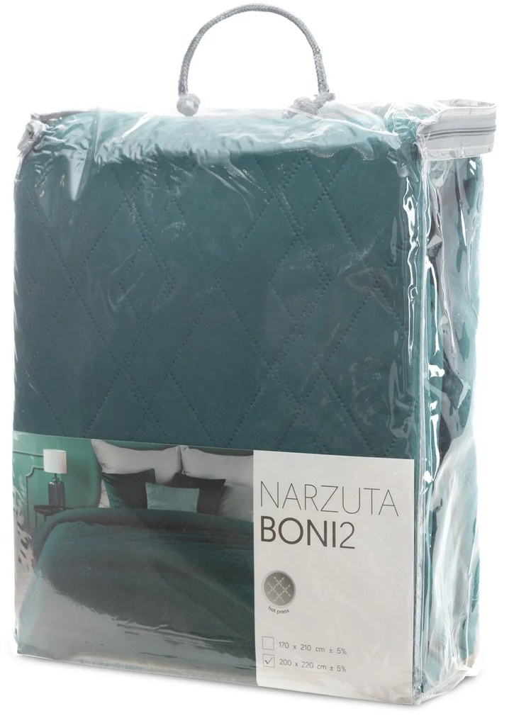 PREHOZ NA POSTEĽ BONI2 200X220 CM TYRKYSOVÁ