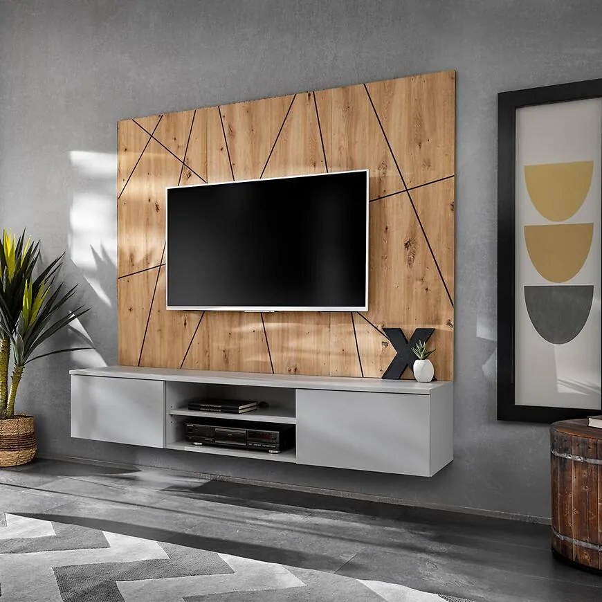 Obývacia stena Xari Pgas Xr G2 Perla Gray/Artisan